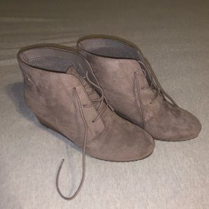 nude coloured booties